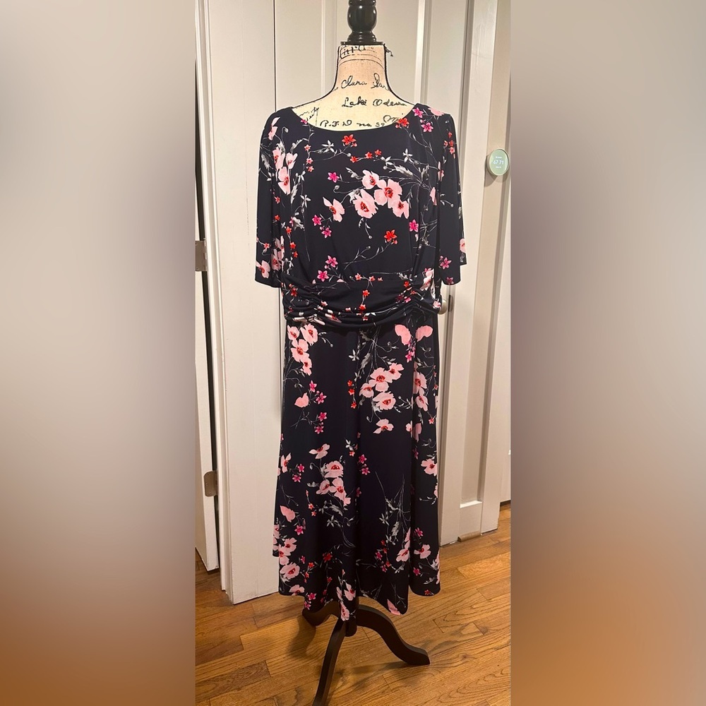 Jessica Howard Navy Professional Dress Size 18W - Picture 2 of 5